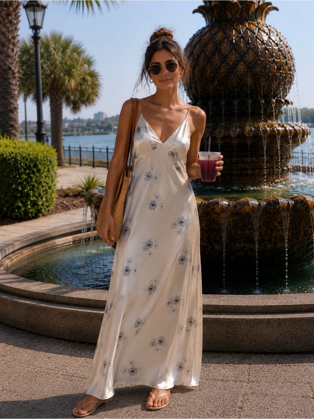 NKN NEKANE Floral Slip Dress - NWT MEDIUM